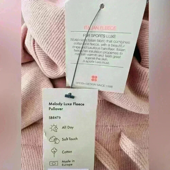 Sweaty Betty Melody Luxe Fleece Drawstring Pullover Size 14 - Picture 9 of 13